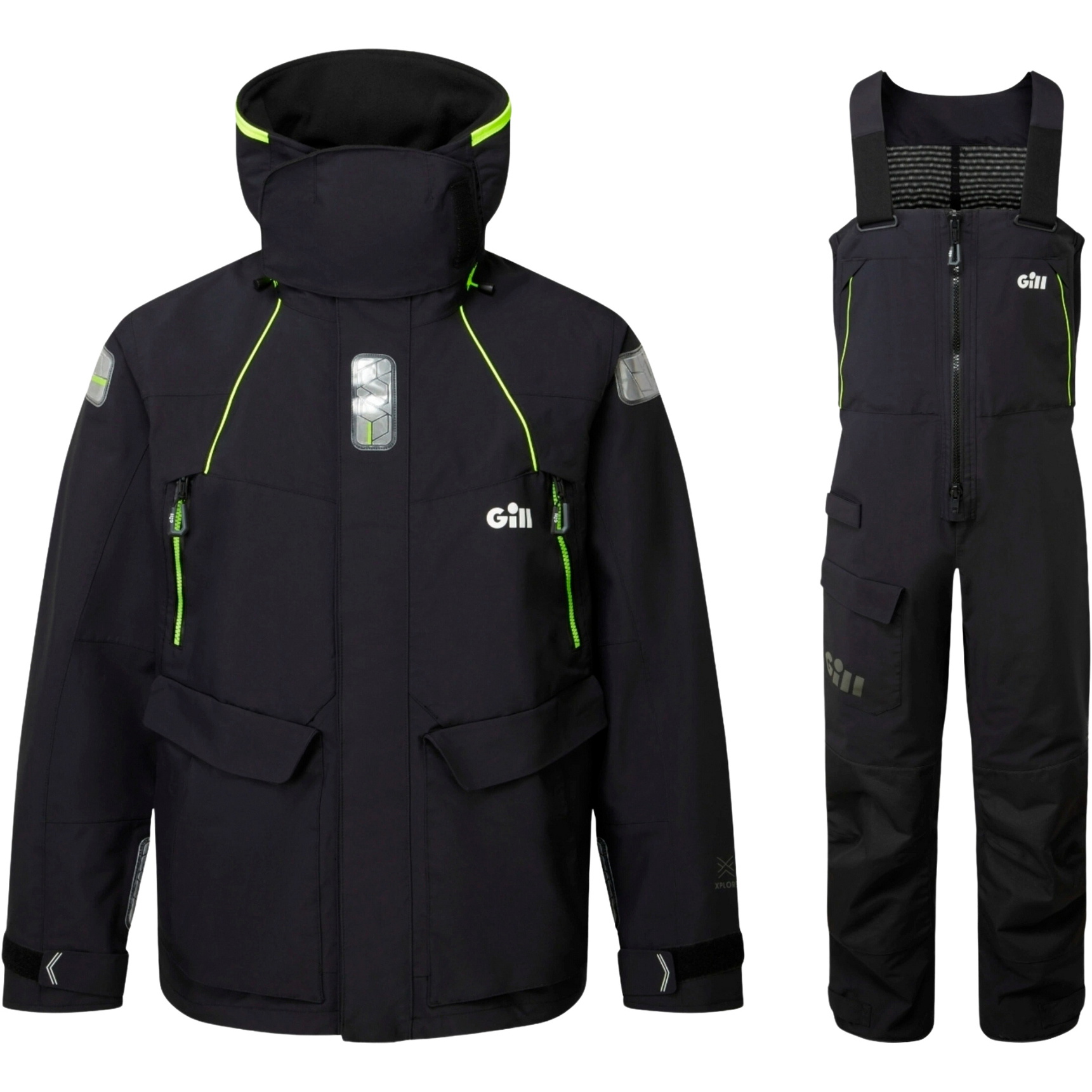 2026 Gill Männer OS2 Offshore-Jacke Und Hose Segelanzug GMOOJATCSB - Black